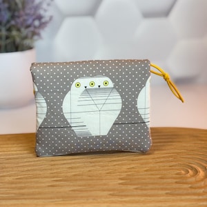 Cartera pequeña para mujer / Pájaros del amor / Vida salvaje moderna de mediados de siglo