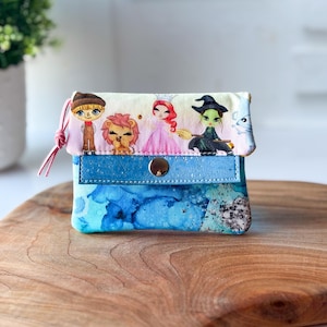 Cartera pequeña para mujer / Espantapájaros con forma de león y bruja