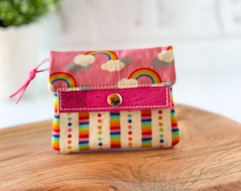 Womens Small Wallet / Rainbows