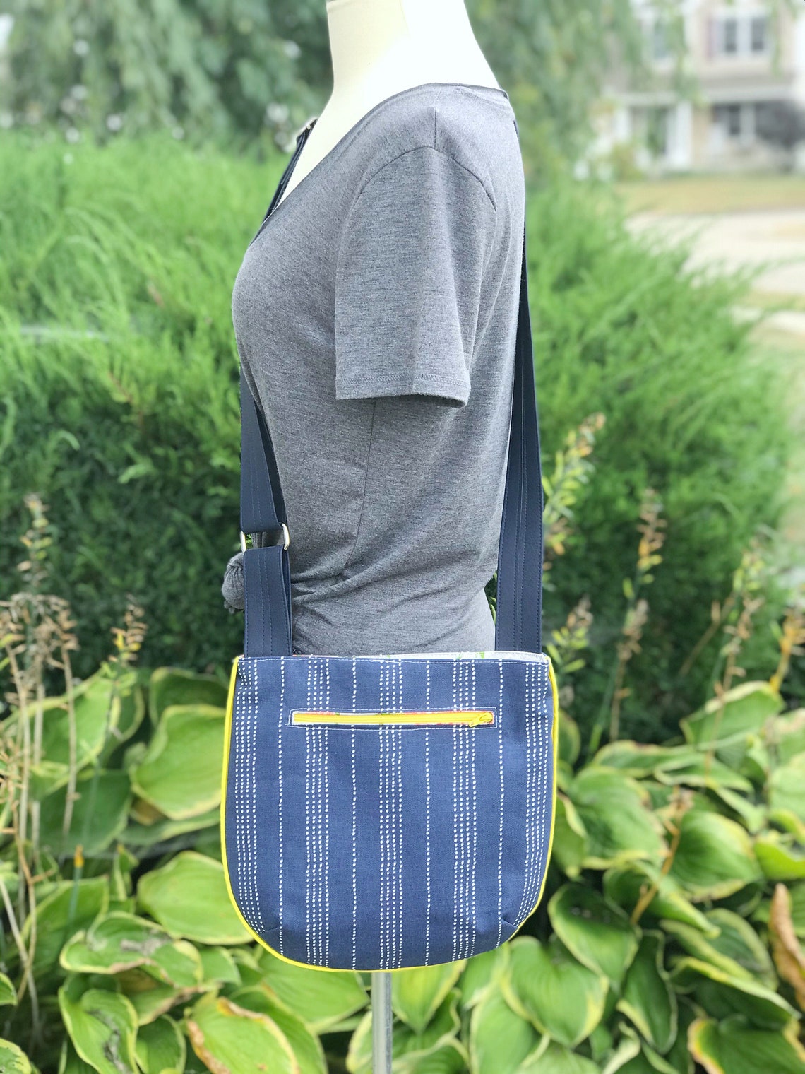 Navy and White / Crossbody / Hobo Bag / Shoulder Bag / Sling Etsy