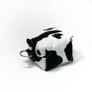 Airpod Earbud Protective Custom Case / Cord Organizer / Cow Print