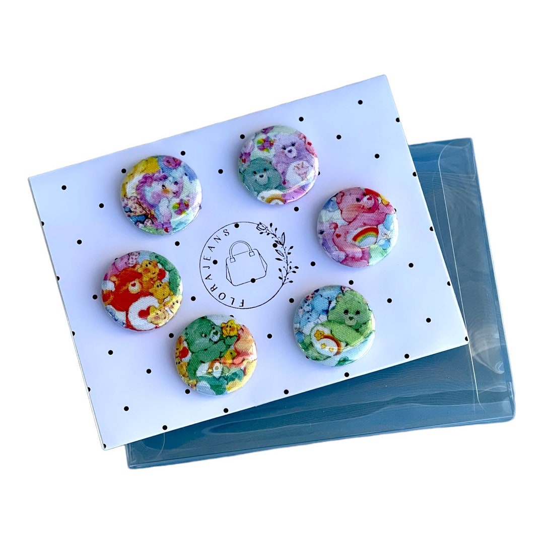 1.25" Magnet Set of 6 / Fridge Locker Office Whiteboard / Rainbow Bears ...