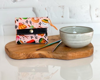 Womens Small Wallet / Sushi