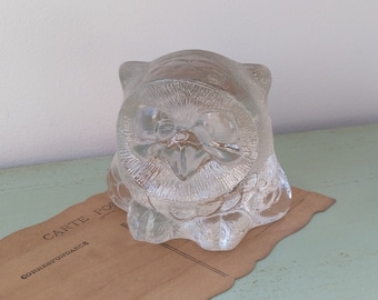 Vintage Goebel Crystal Owl