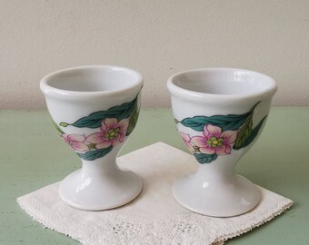 2 vintage "Abondance" Paris porcelain egg cups