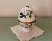 Egg box strawberries porcelain from Limoges Raynaud George Sand