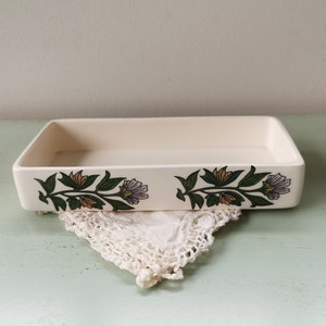 Ravier earthenware from Gien vintage flowers