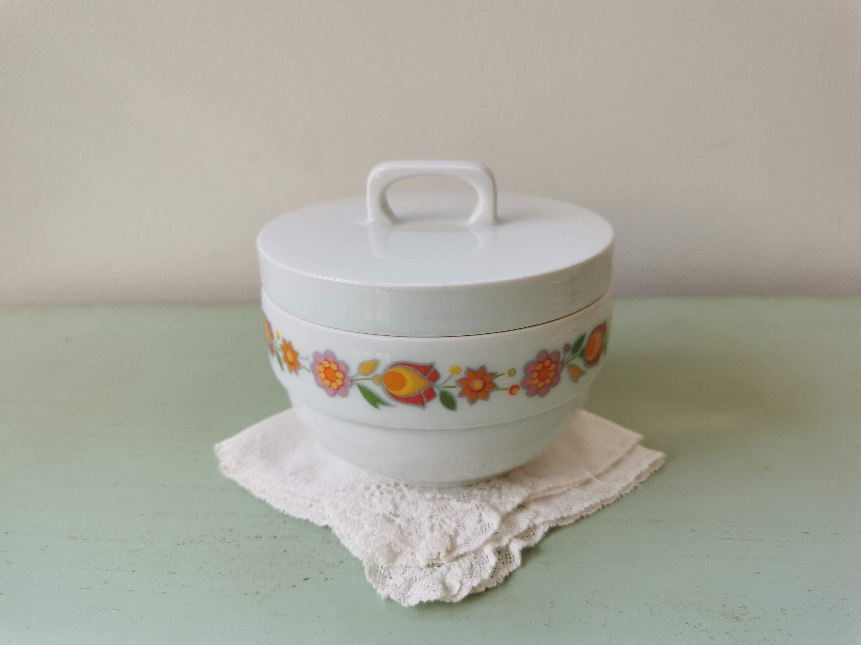 Sucrier Ch. Field Haviland Porcelaine de Limoges Skandia Vintage