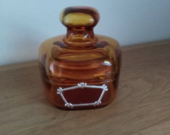 Marcel Franck Amber Glass Cotton Pot