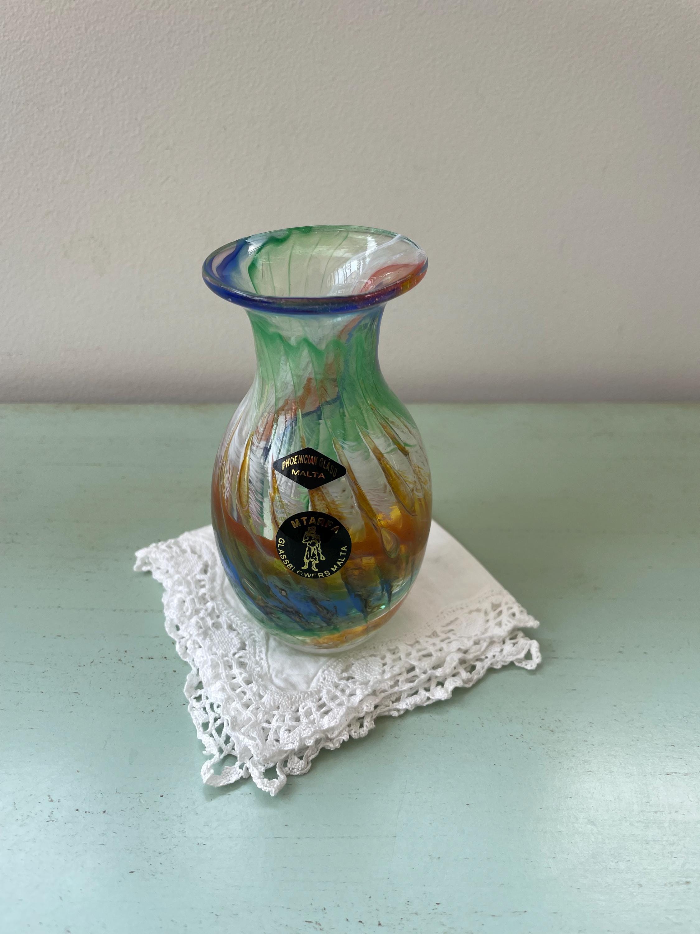 マルタガラス　イムディーナ ガラス 瓶 Mdina Glass マルタガラス イムディーナ ガラス 瓶 Mdina Glass