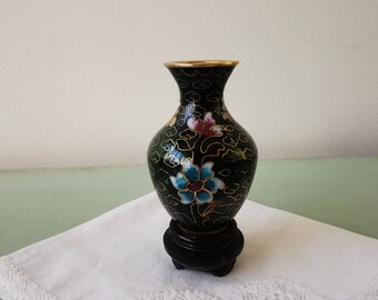 イタリア製花器　七宝焼アンティーク 中国製ヴィンテージ七宝焼き銅製ミニチュア花瓶 - Etsy 日本