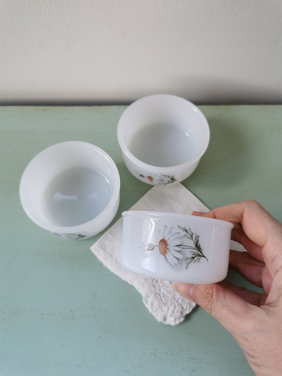 3 margaritas Ramekins Arcopal vintage Etsy M xico