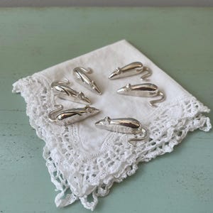 6 porte-nom souris en métal vintage