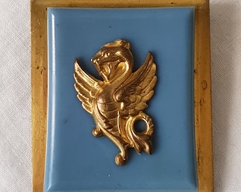 Broche Painlevé Griffon Galalithe Blanche - Bijou Art Déco Bakélite - Occasion Bon état