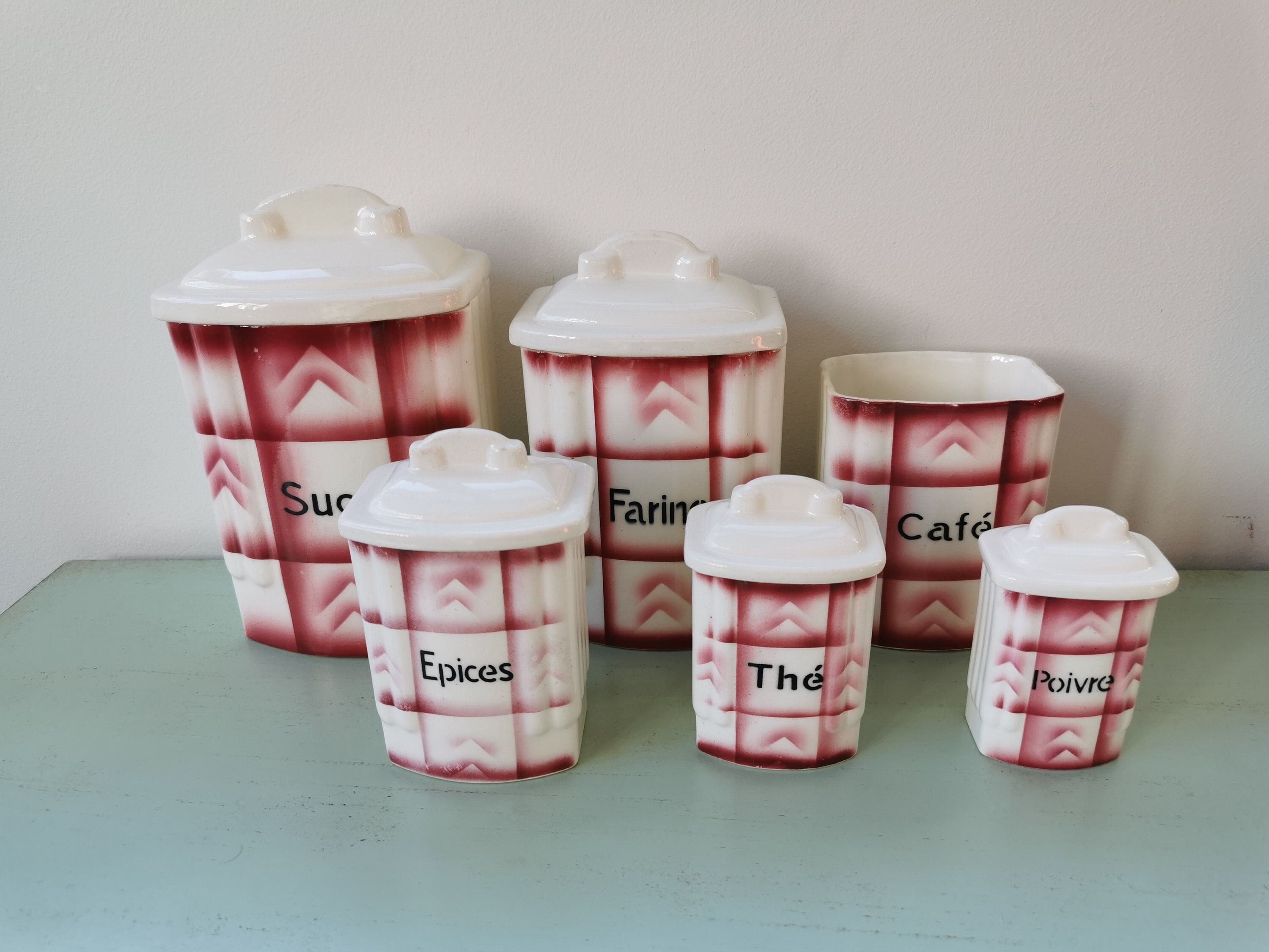 6 pots À Épices Couvercle