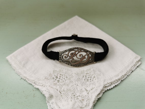 Bracelet à perles Silver Lockit, argent et cordon en polyester