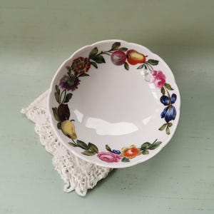 Mini coupe porcelaine de Paris "Les Quatre Saisons" vintage