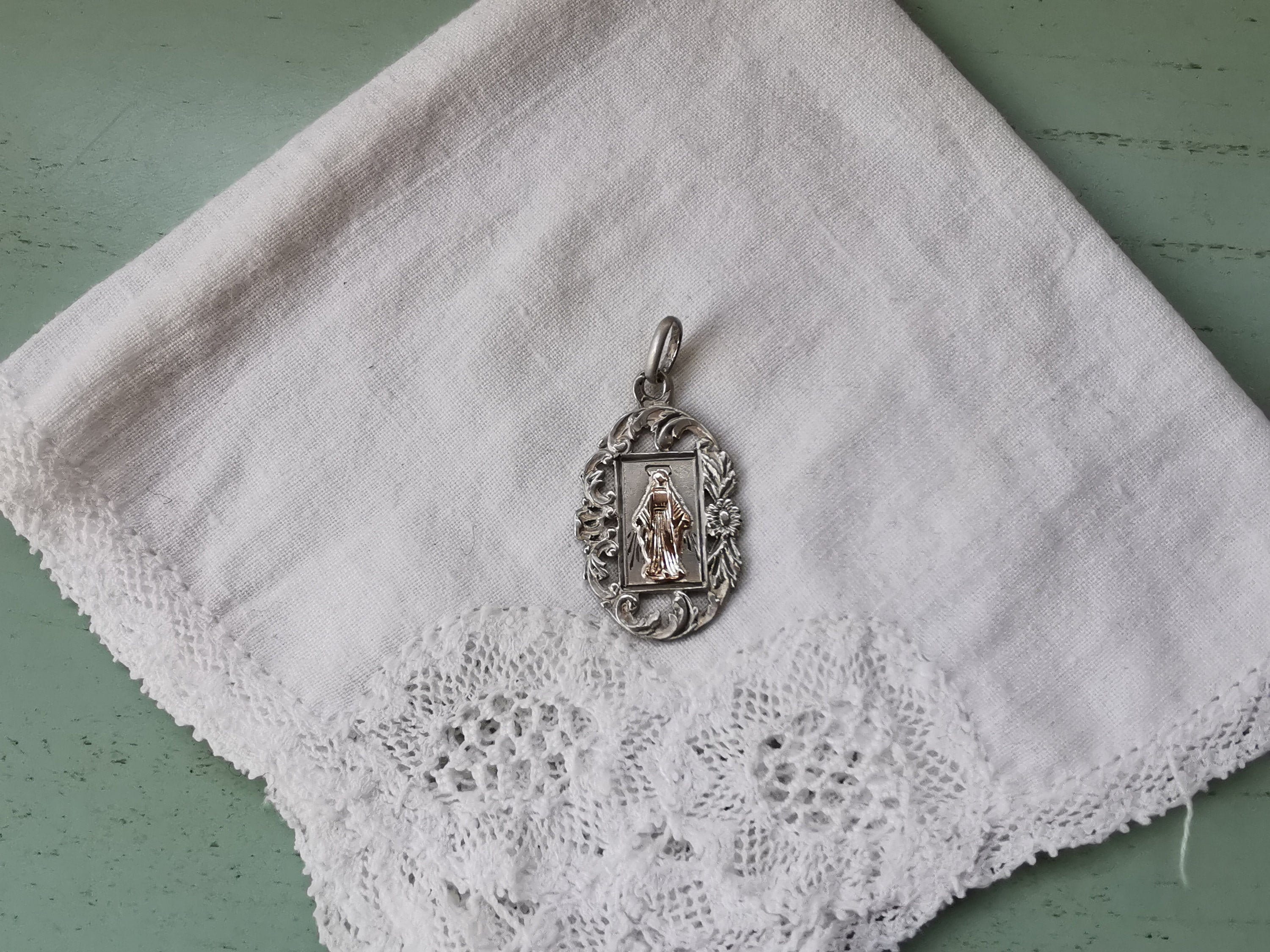 Médaille de La Vierge Argent Xixe Siècle