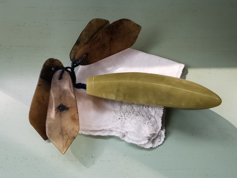 Vintage stone banana fruit