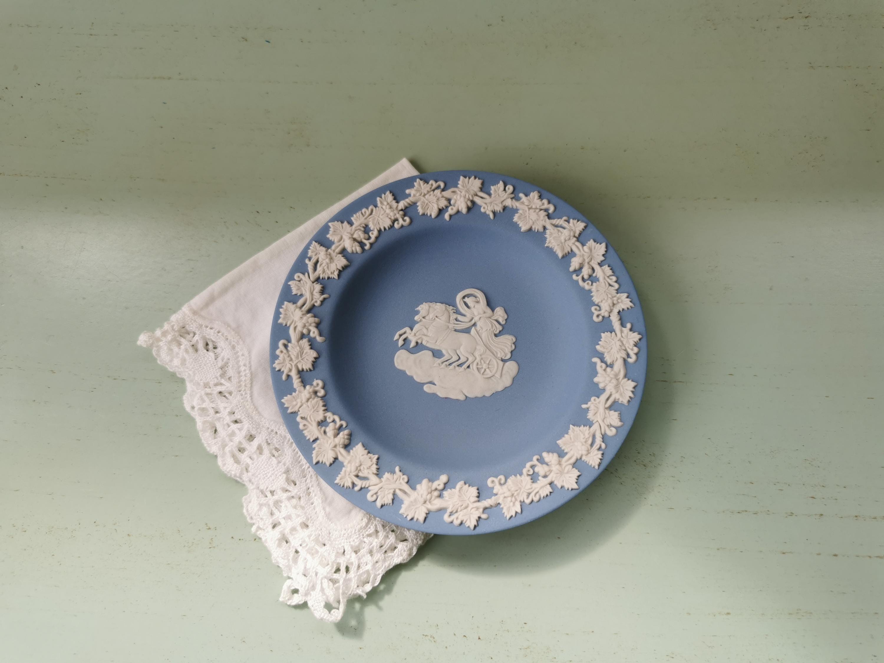Vintage Blue Wedgwood Jasperware Bowl - Etsy