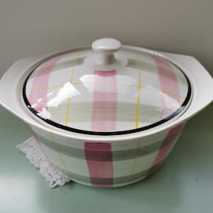 Marelle earthenware tureen by Digoin Sarreguemines vintage