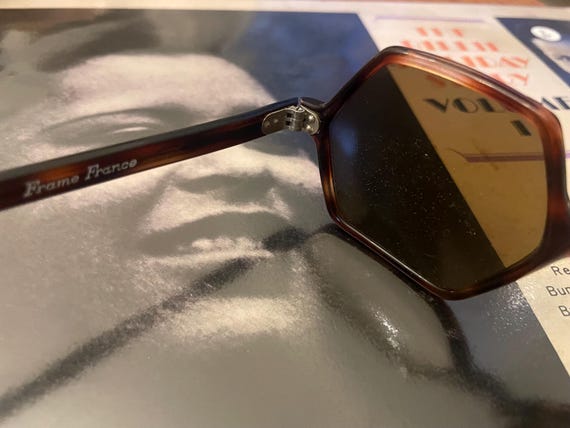 Stylish Hexagonal tortoise style Original Vintage… - image 7