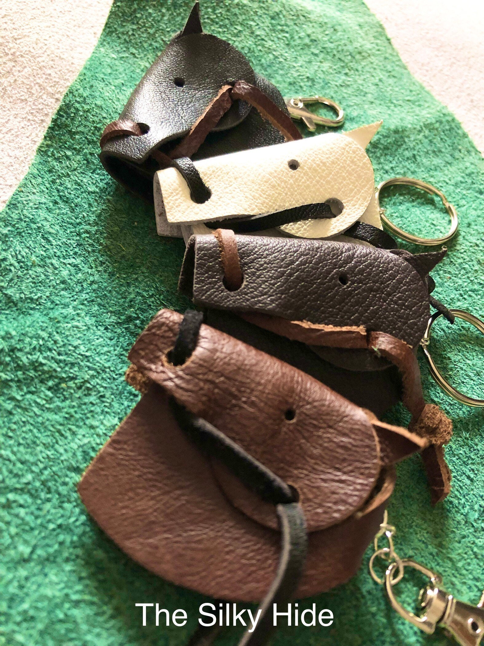 Hippo Leather Black Key Holder – Yoder Leather Company