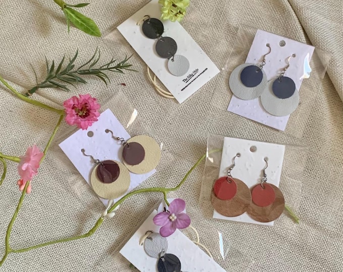 Circle Earrings / Necklace - Various Designs