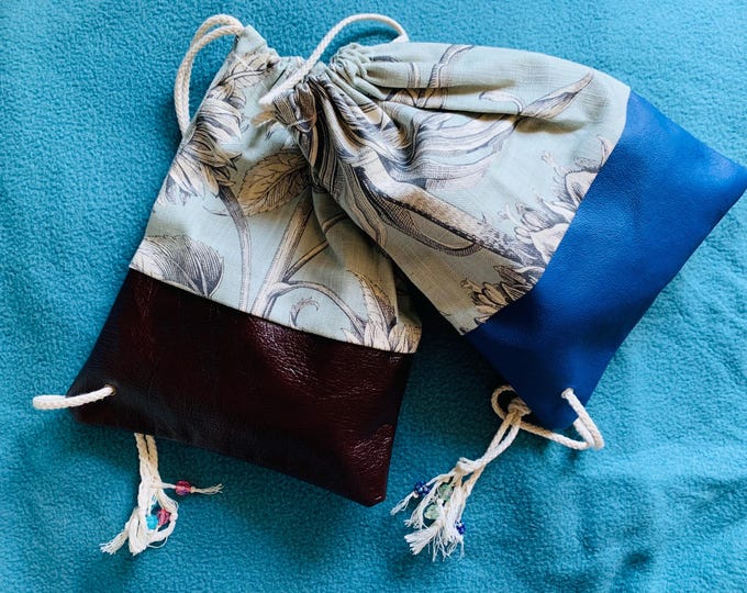 Leather Bottom Duffel Bags - Various Designs