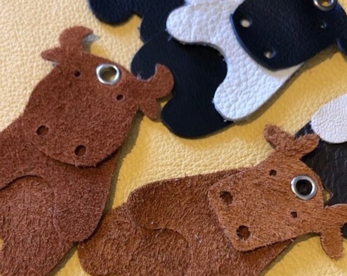 Cow Keyring - Bag Charm, Personalisation Feature