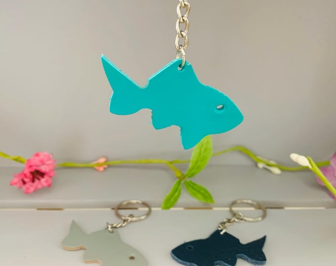 Shark Keyring, bag Charm, Personalisation Feature