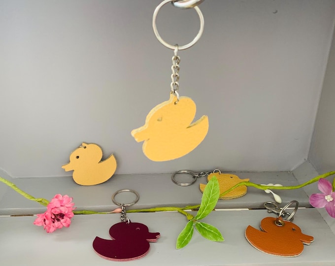 Duck Keyring, Bag Charm, Personalisation Feature