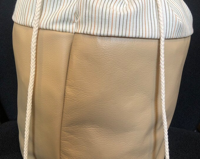 Duffel Bag with Leather Bottom - Various Designs