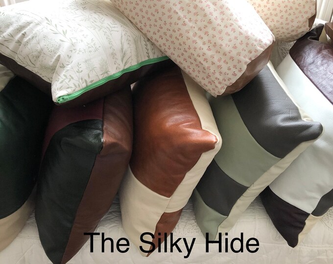 Leather Cushions, Scatter Cushions, Sofa Cushions, Leather Scatter Cushions, Reversible Cushions, Couch Cushions, Cushions