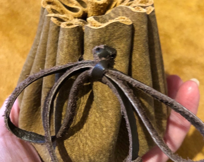 Leather Pouch, Leather Coin Pouch, Leather Pouch with Drawstring, Marble Bag, Marble Pouch, Trinket Pouch, Trinket Bag,