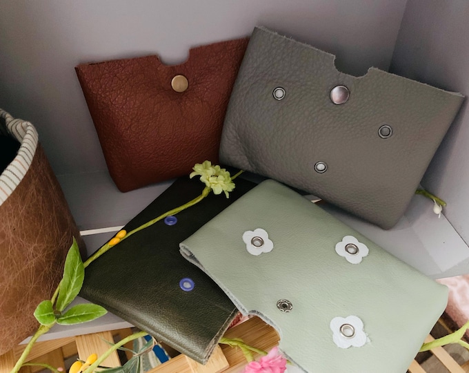 Simple Leather Storage Pouch - Various Designs