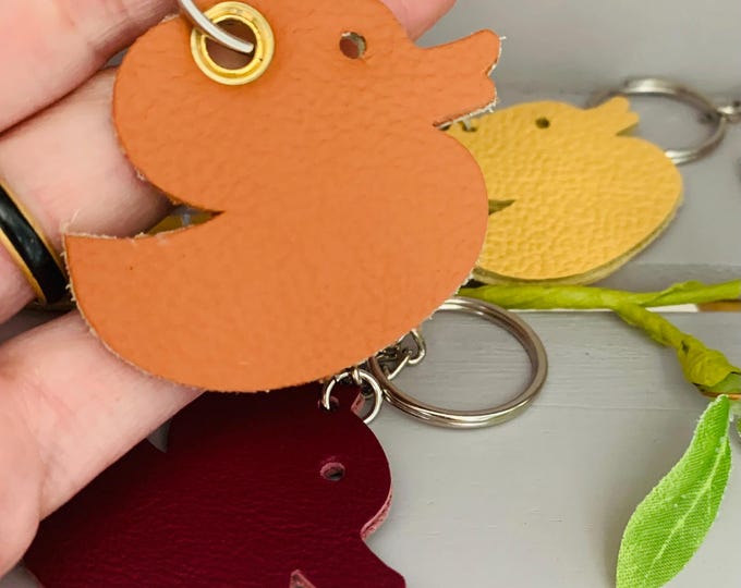 Duck Keyring, Bag Charm, Personalisation Feature
