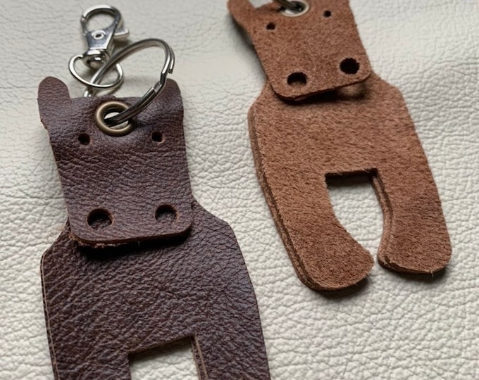 Horse Keyring, Donkey Keyring, Suede Horse Keyring, Suede Donkey Keyring, Horse Bookmark, Donkey bookmark, Horse / Donkey Bag Accessory