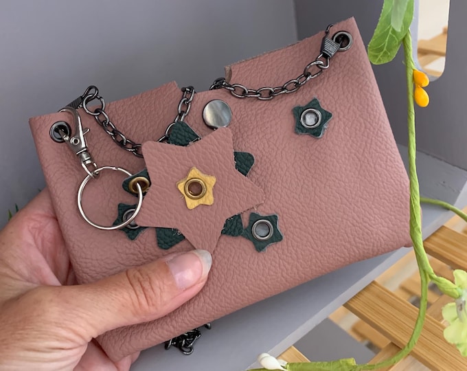 Simple Leather Crossbody Mini Bag - Various Designs / Sizes