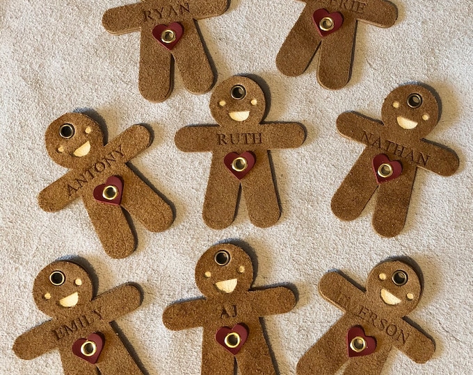 Gingerbread People, Gingerbread man, Christmas Decoration - Personalised