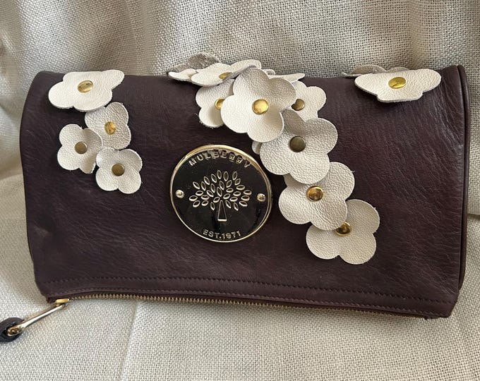 Clutch Bag - Folding - Daria Mulberry Style Bag - Refurbished/Customised - Brown