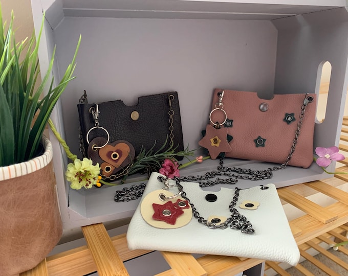 Simple Leather Crossbody Mini Bag - Various Designs / Sizes