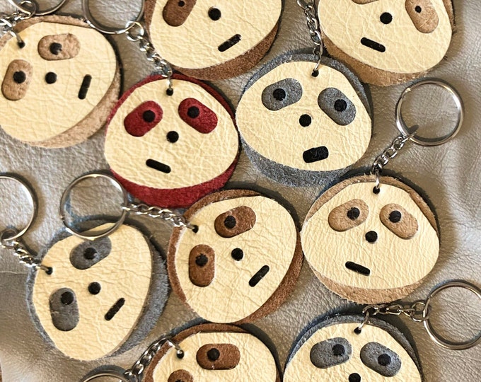 Sloth keyring, Sloth keychain, Sloth keyfob, Sloth bag accessory, Sloth accessory, Leather sloth, Suede sloth, Sloths