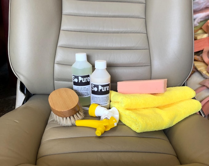 So Pure Leather Care Kit, Cleaner & Conditioner, Ideal for Cars