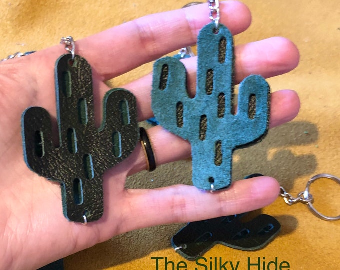 Cactus Keyring, Bag Charm - Personalisation Feature