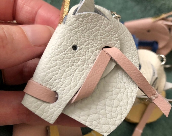 Unicorn Keyring, Leather Unicorn Keyring, Unicorn Charm, Unicorn Keychain, Unicorn Key-Fob, Unicorn Hanging Decoration