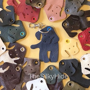 Dog Keyrings, Leather Keyrings, Leather Dog Keyrings, Keyrings, Bag Charms, Dog Keychain, Dog Lover Gifts, Personalise