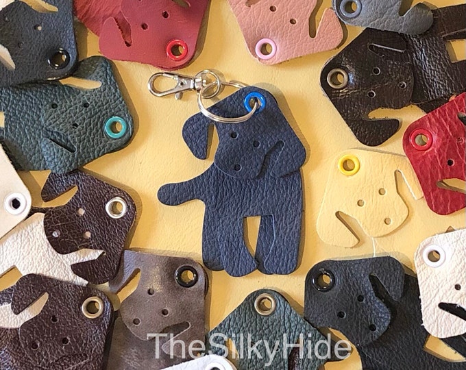 Dog Keyrings, Leather Keyrings, Leather Dog Keyrings, Keyrings, Bag Charms, Dog Keychain, Dog Lover Gifts, Personalise