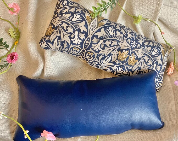 Leather & Fabric Scatter Cushions - Reversible - Various Designs