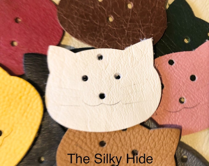 Cat Blanks, Cat Die-Cuts, Cat Shapes, Cat Head Shapes, Leather Cat Shapes, Cat Crafting, Cats for Crafting